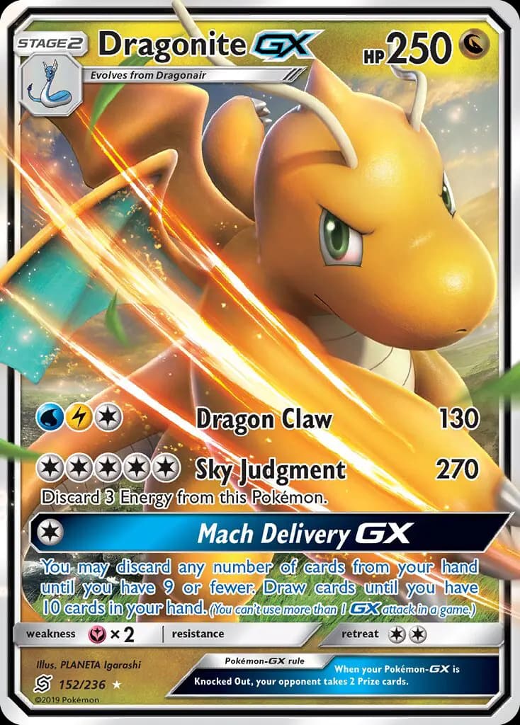 Dragonite GX #152 — Unified Minds