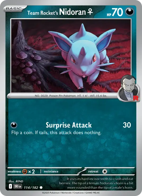 Team Rocket's Nidoran♀ #114 — Destined Rivals
