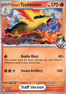 Ethan's Typhlosion #034 Staff — Destined Rivals