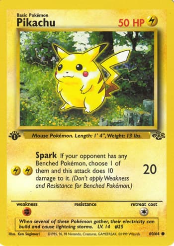 Carte Pokémon ピカチュウ #60 — ポケモンジャングル
