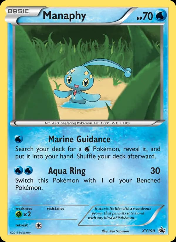 Manaphy #XY190 — XY Promos