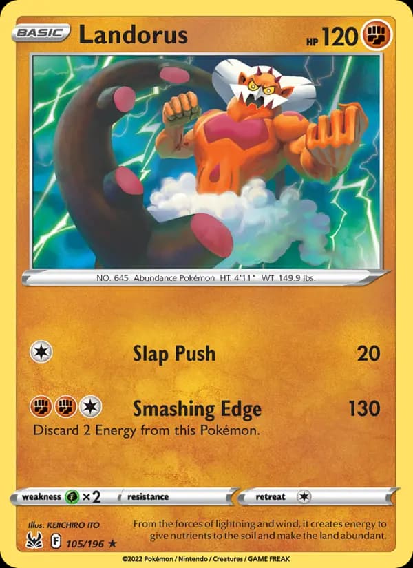 Landorus #105 — Lost Origin