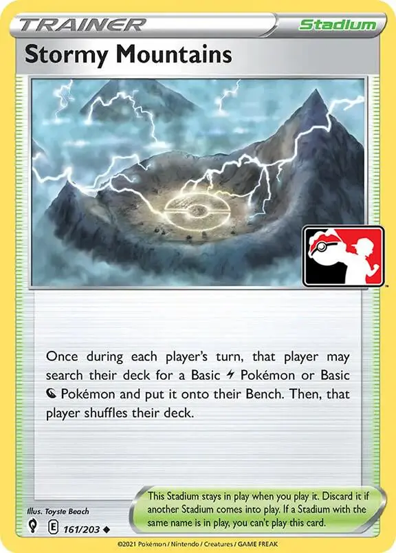 Stormy Mountains #161 — Play! Pokémon Prize Pack Series