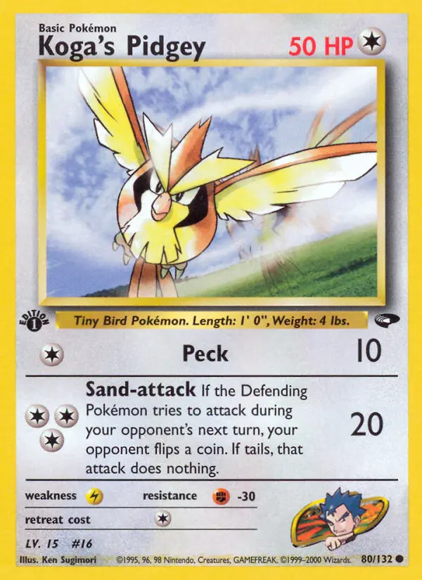 Koga's Pidgey #80 — Gym Challenge