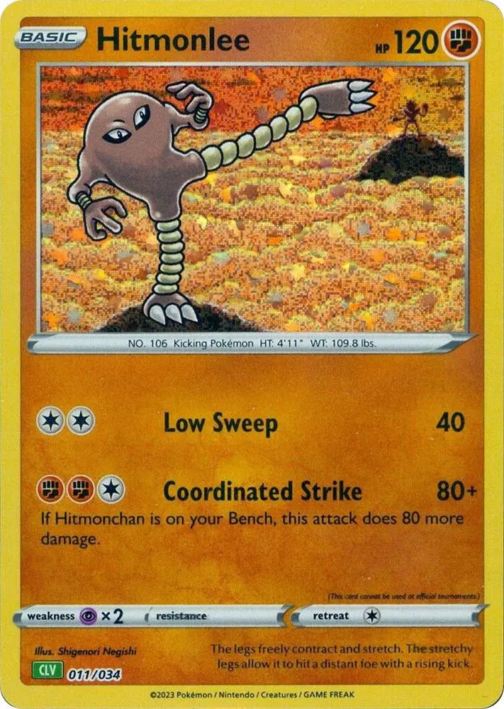 Hitmonlee #011 — Trading Card Game Classic — Venusaur Deck