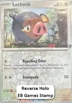 Lechonk #154 Stamp V1 — Scarlet & Violet