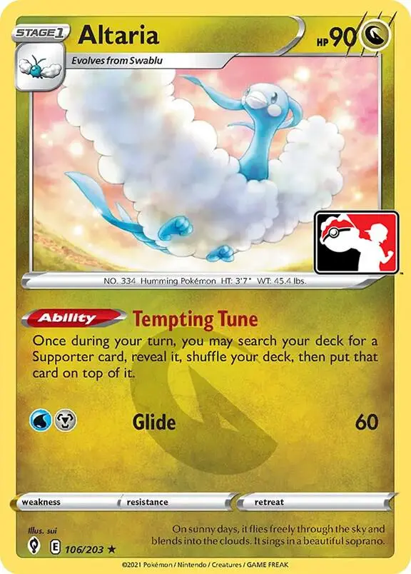 Altaria #106 — Play! Pokémon Prize Pack Series