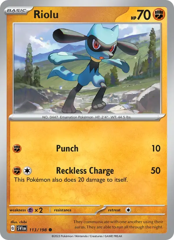 Riolu #113 — Scarlet & Violet