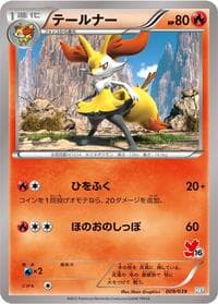 Carte Pokémon Braixen #009 — XY Beginning Set