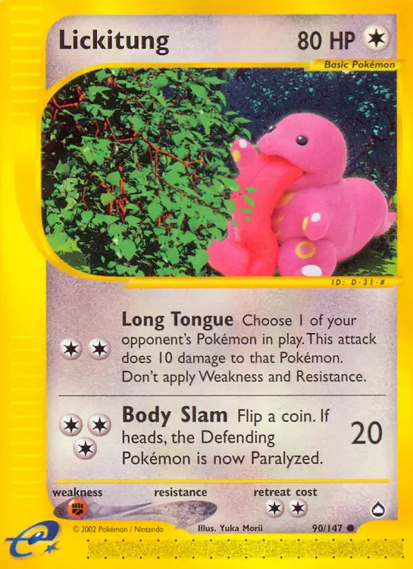 Lickitung #90 — Aquapolis