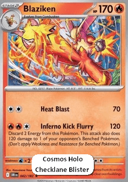 Blaziken #042 Cosmos Holo — Destined Rivals