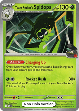 Team Rocket's Spidops #020 Non Holo — Destined Rivals