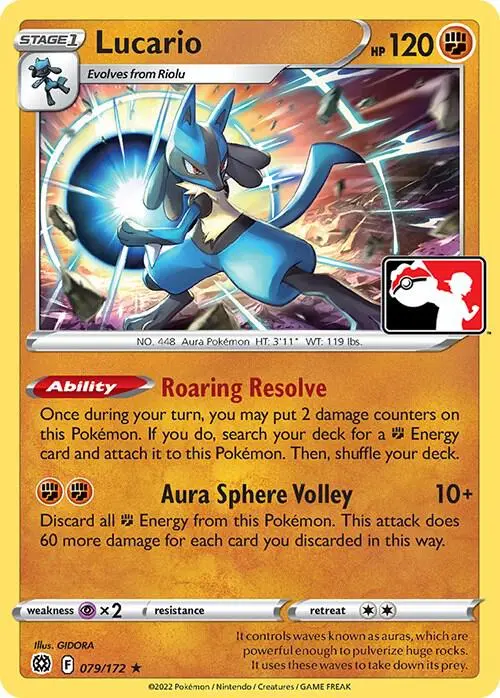 Lucario #079 — Play! Pokémon Prize Pack Series
