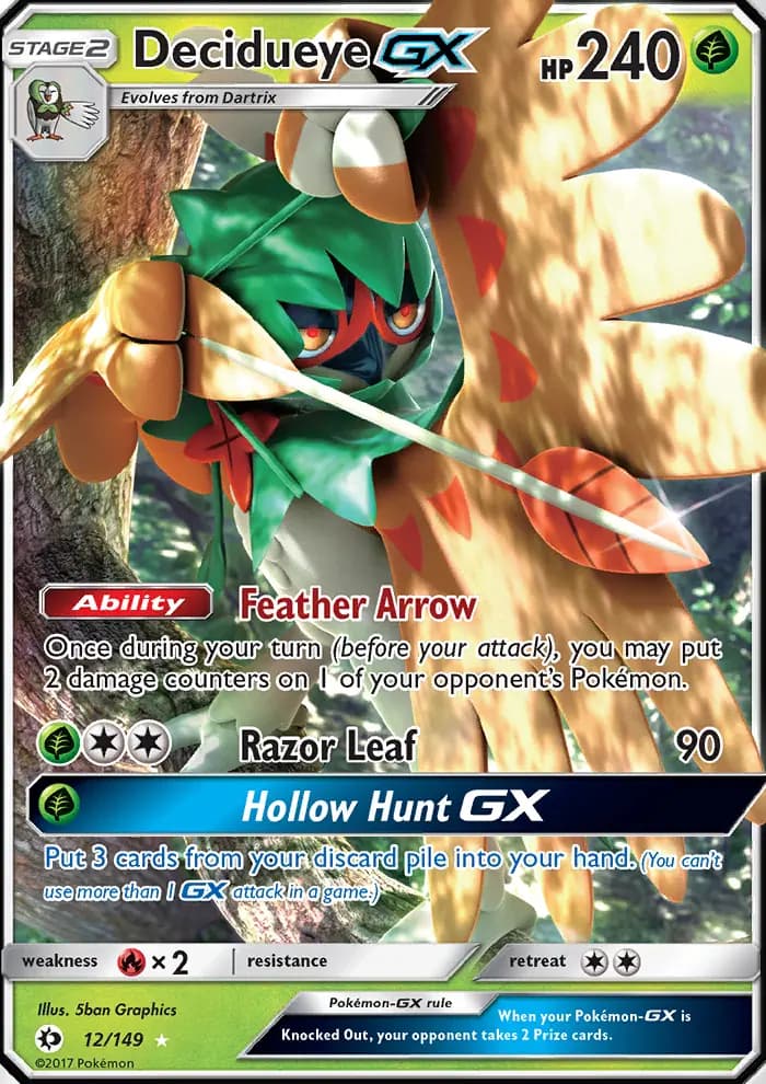 Decidueye GX #12 — Sun & Moon