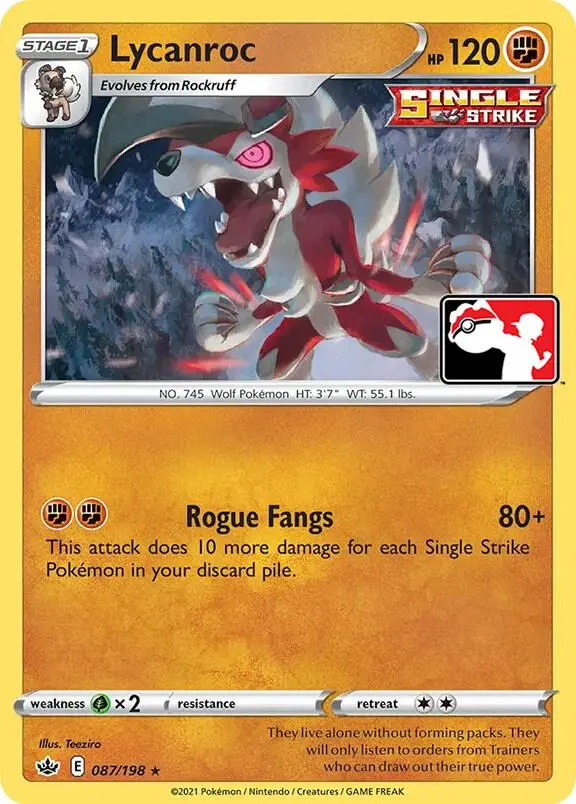Lycanroc #087 — Play! Pokémon Prize Pack Series