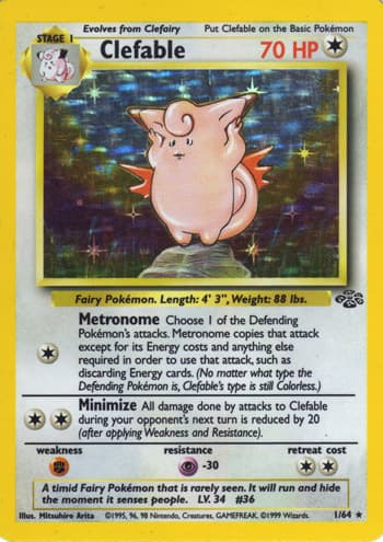 Carte Pokémon ピクシー #1 — ポケモンジャングル