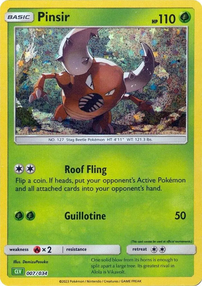 Pinsir #007 — Trading Card Game Classic — Venusaur Deck