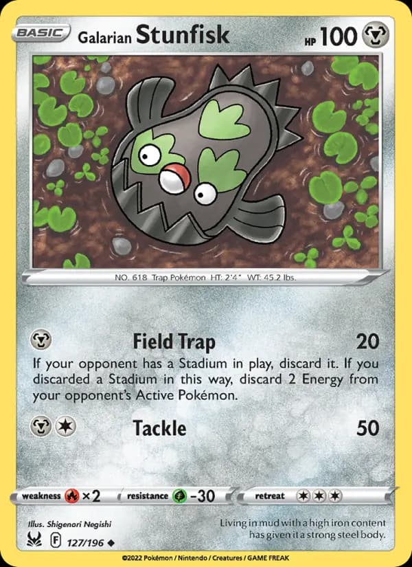 Galarian Stunfisk #127 — Lost Origin