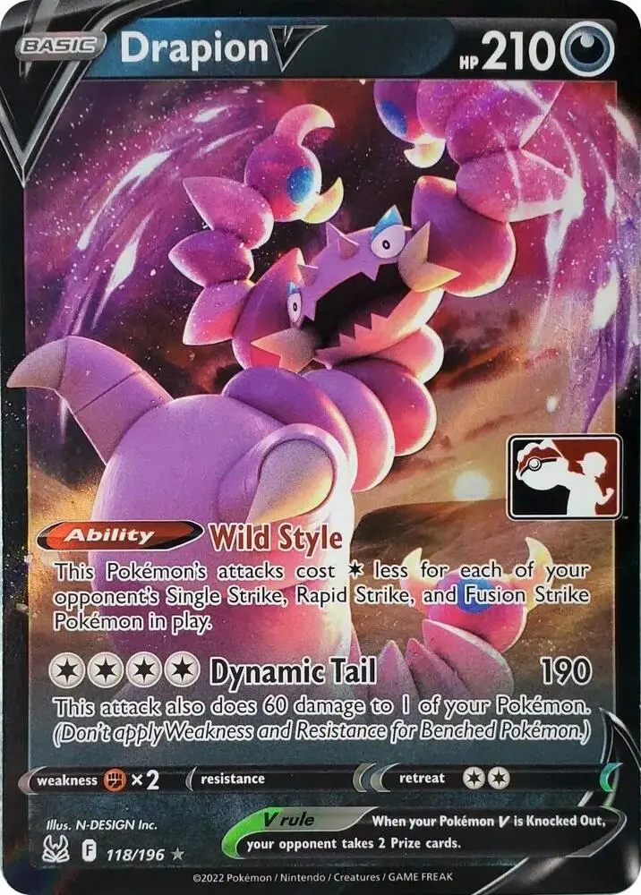 Drapion V #118 — Play! Pokémon Prize Pack Series