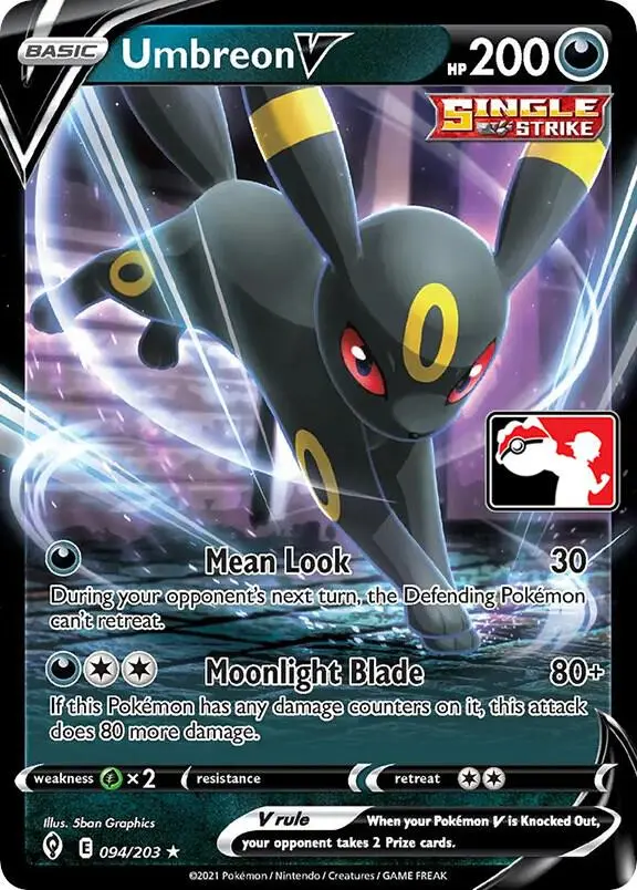 Umbreon V #094 — Play! Pokémon Prize Pack Series