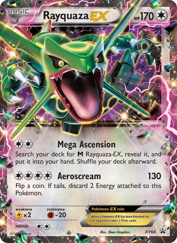 Rayquaza EX #XY66 — XY Promos
