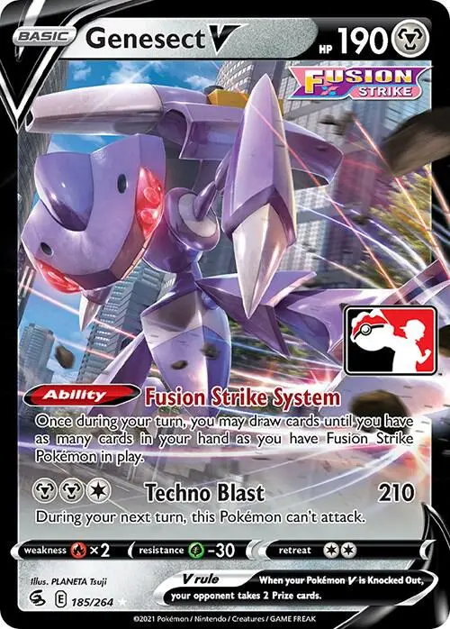 Genesect V #185 — Play! Pokémon Prize Pack Series