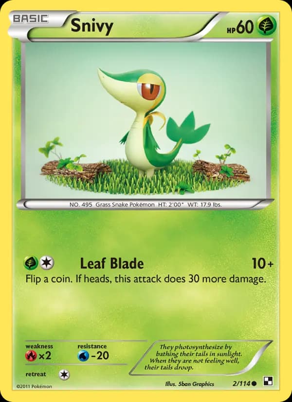 Snivy #2 — Black & White