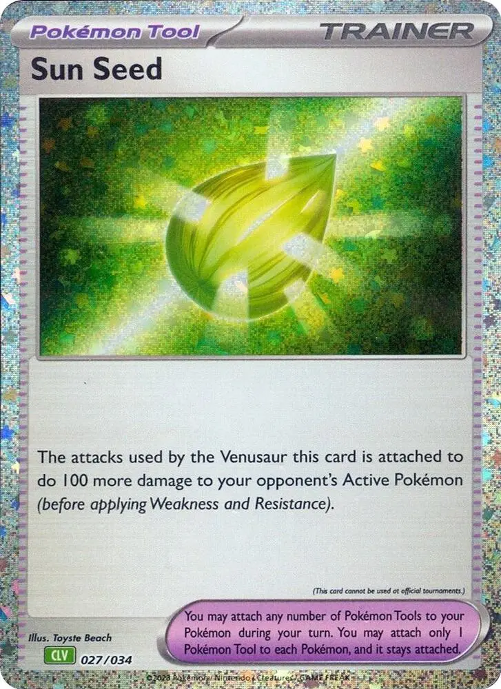 Sun Seed #027 — Trading Card Game Classic — Venusaur Deck