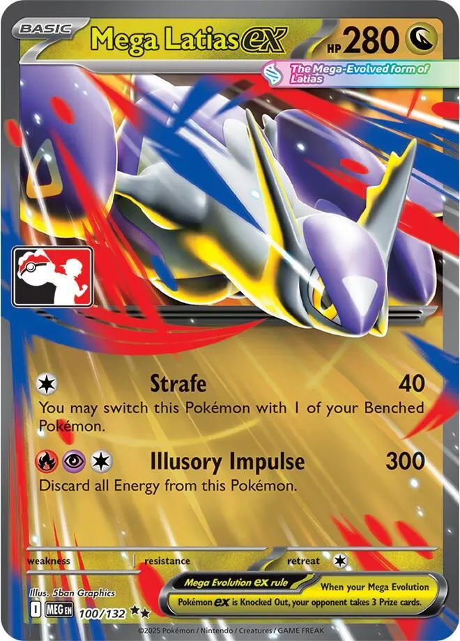 Mega Latias ex #100 — Play! Pokémon Prize Pack Series