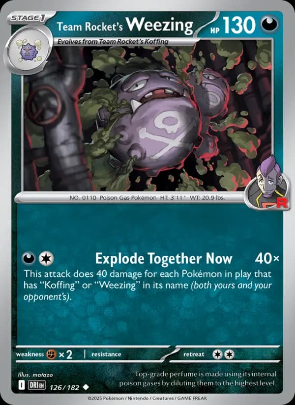 Team Rocket's Weezing #126 — Destined Rivals