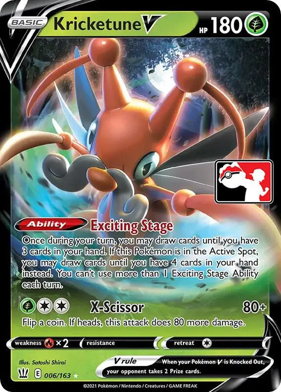Kricketune V #006 — Play! Pokémon Prize Pack Series