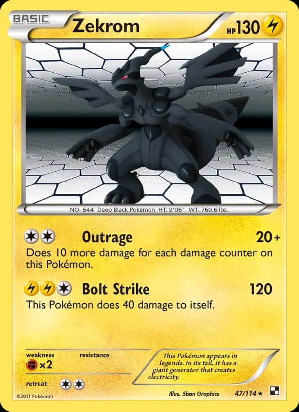 Zekrom #47 — Black & White