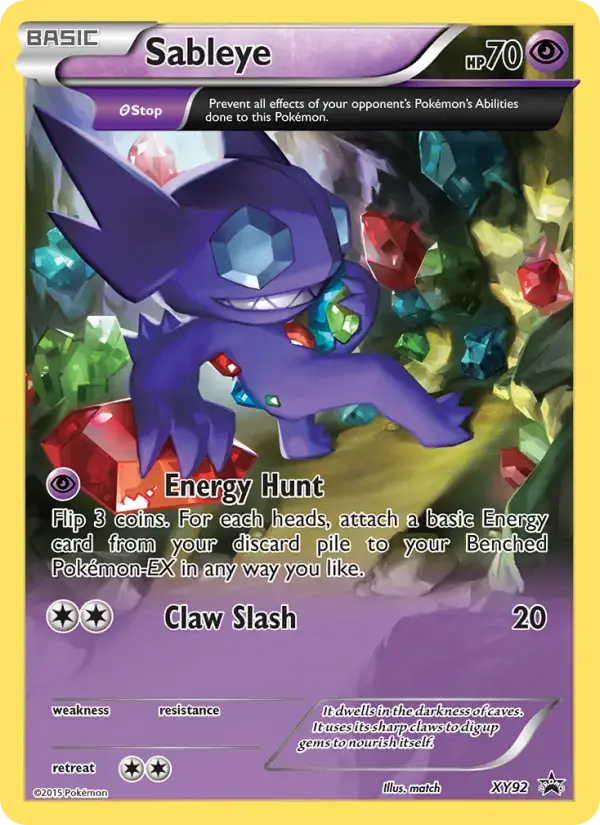 Sableye #XY92 — XY Promos