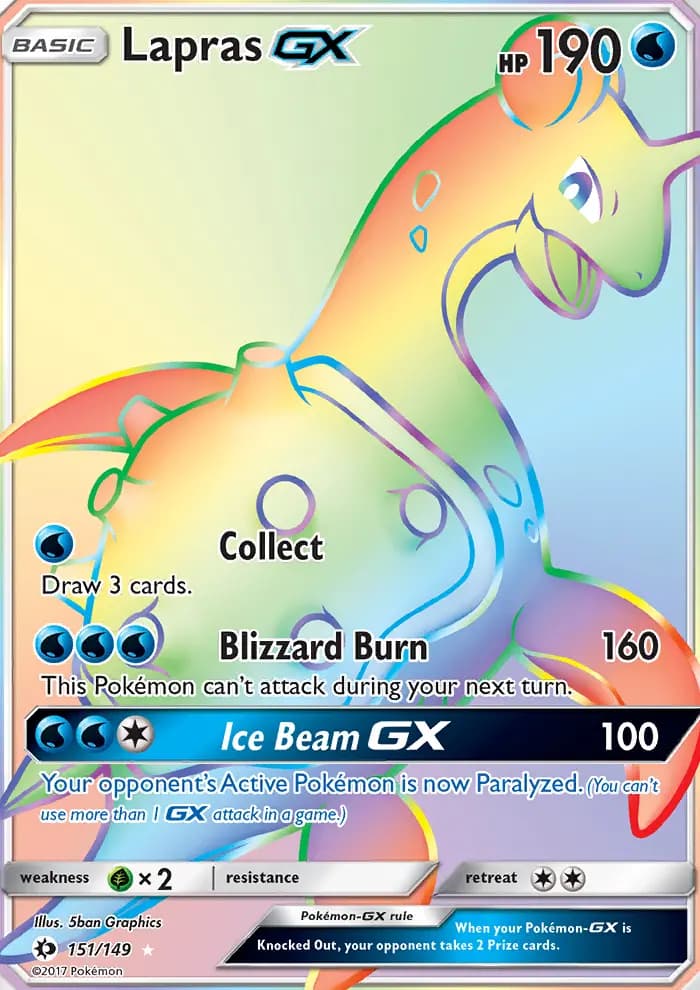 Lapras GX #151 — Sun & Moon