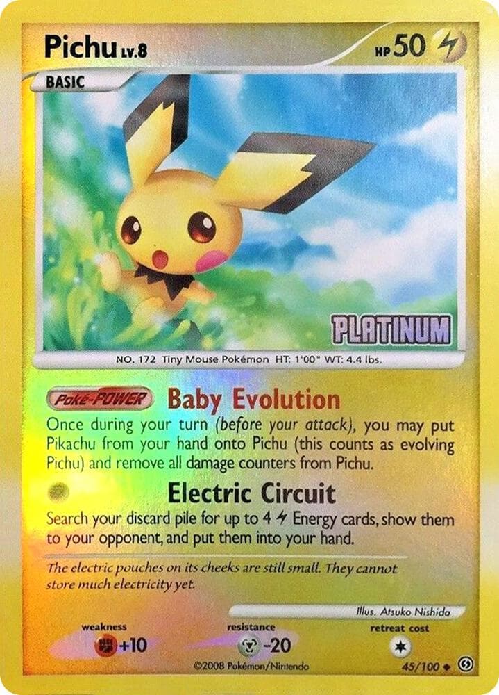Pichu #045 — Burger King Promos