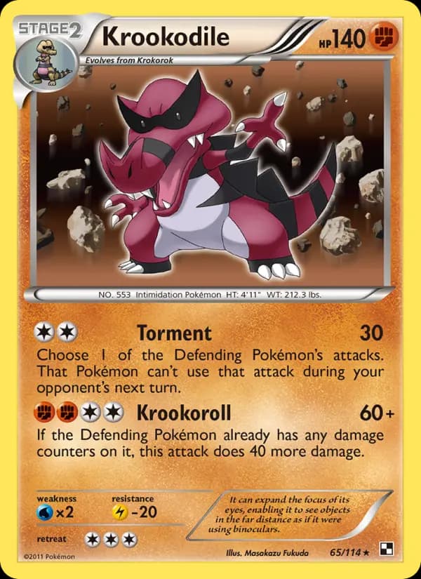 Krookodile #65 — Black & White
