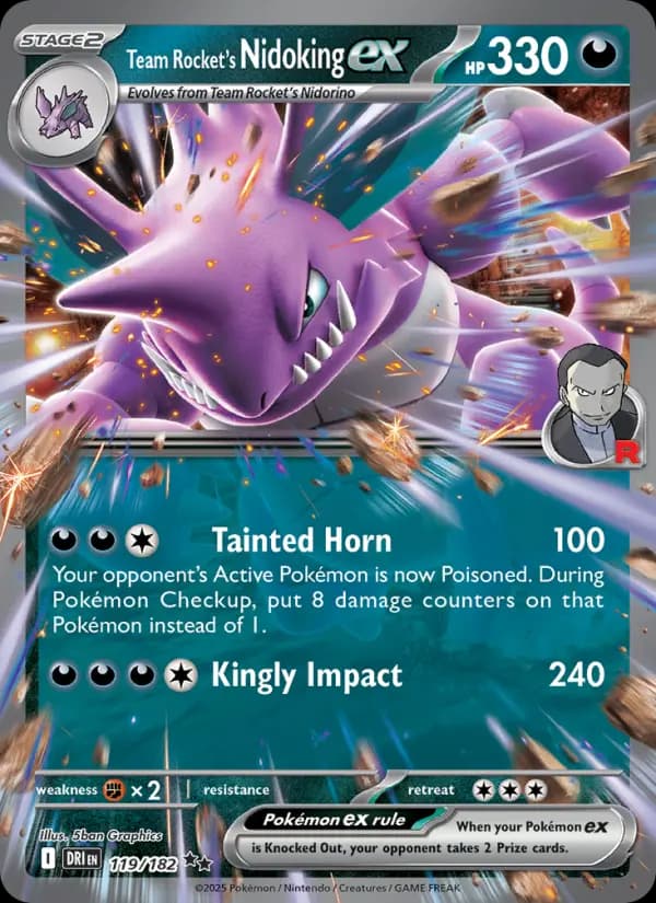 Team Rocket's Nidoking ex #119 — Destined Rivals