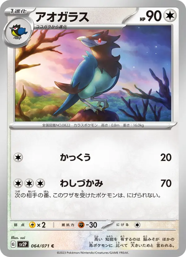Carte Pokémon アオガラス #064 — Snow Hazard