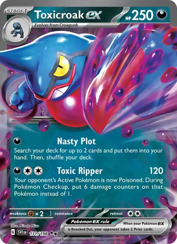 Toxicroak ex #131 — Scarlet & Violet