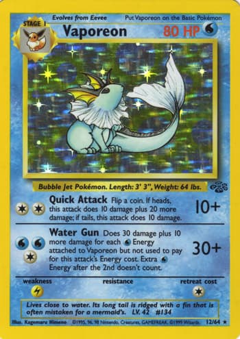 Carte Pokémon シャワーズ #12 — ポケモンジャングル