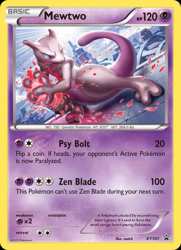 Mewtwo #XY101 — XY Promos