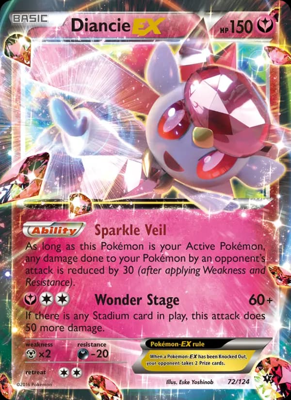 Diancie EX #72 — Fates Collide