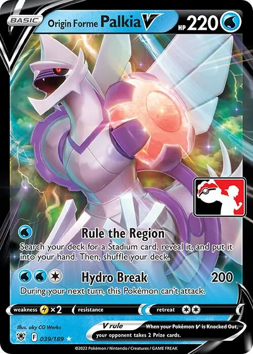 Origin Forme Palkia V #039 — Play! Pokémon Prize Pack Series