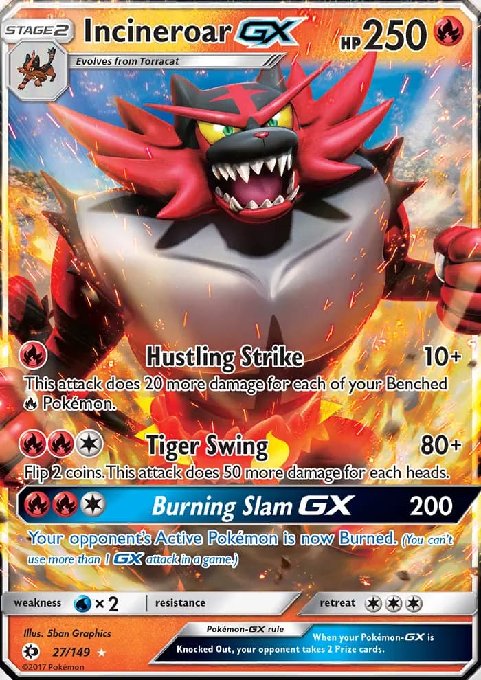 Incineroar GX #27 — Sun & Moon