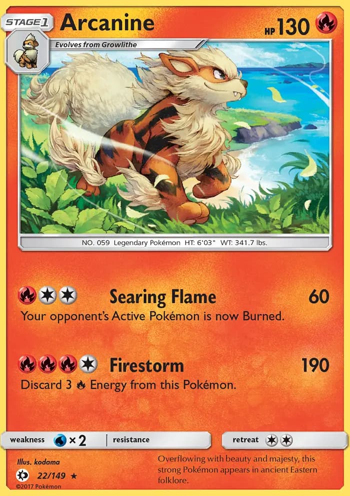 Arcanine #22 — Sun & Moon