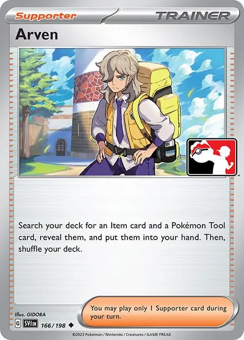 Arven #166 — Play! Pokémon Prize Pack Series