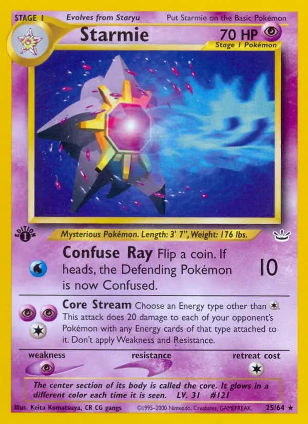 Starmie #25 — Neo Revelation