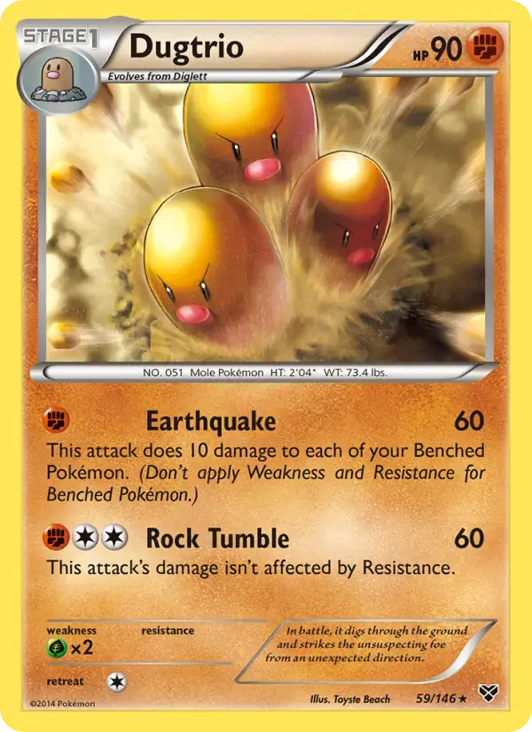 Dugtrio #59 — XY
