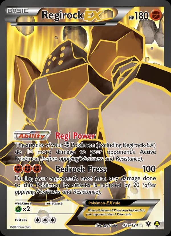 Regirock EX #43 — Fates Collide