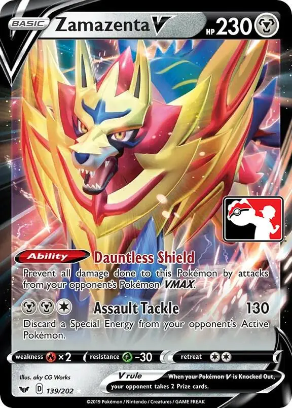 Zamazenta V #139 — Play! Pokémon Prize Pack Series